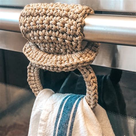 free crochet towel holder pattern|free crochet towel topper instructions.